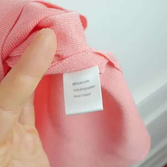 Ming Wang 2X Shell Top Sleeveless Knit Pink Spring Career Classic Staple Blouse - Picture 5 of 6